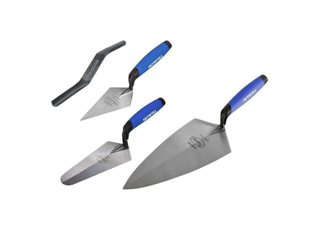 Faithfull Prestige Professional Brick Trowel Set, 4 Piece Faithfull - RockBottom Northampton