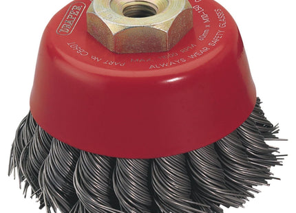 Draper Twist Knot Wire Cup Brush, 60mm, M10 52630 Draper - Town Tools 