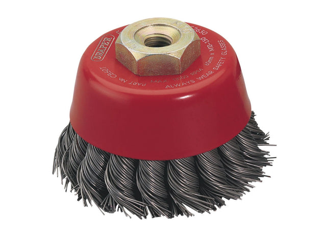 Draper Twist Knot Wire Cup Brush, 60mm, M10 52630 Draper - Town Tools 