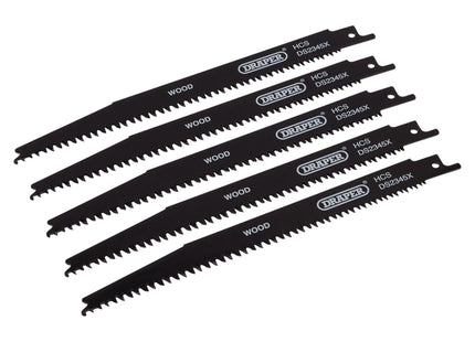 Draper Reciprocating Saw Blades for Wood and Plastic Cutting, 200mm, 6-10tpi (Pa Draper - Town Tools 