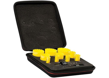 Starrett KDC10021 Deep Cut Bi-Metal Deluxe Electrician's Holesaw Kit, 12 Piece Starrett - RockBottom Nothampton