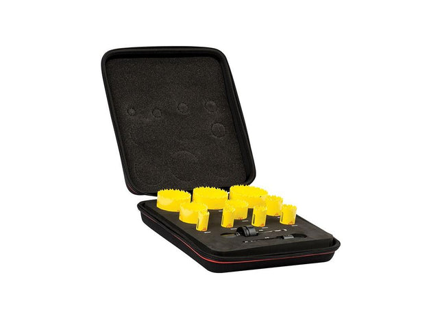 Starrett KDC10021 Deep Cut Bi-Metal Deluxe Electrician's Holesaw Kit, 12 Piece Starrett - RockBottom Nothampton