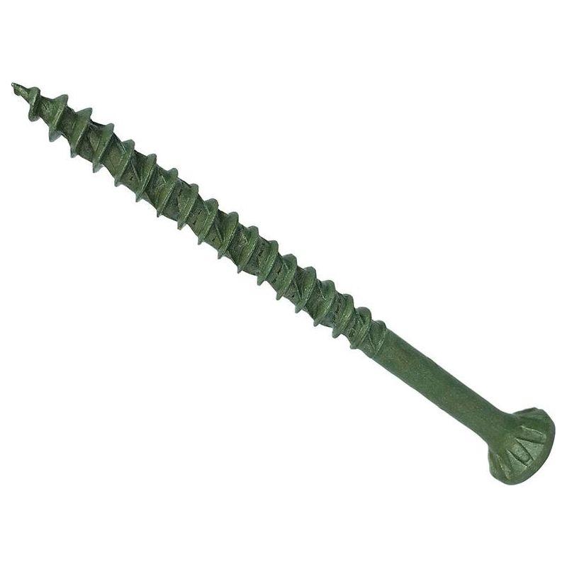 Forgefix ForgeFast TORX® Compatible Decking Screws CSK Green 4.5x60 T25 Tub 500 ForgeFix - RockBottom Northampton