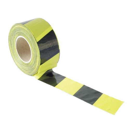 Faithfull Barrier Tape 70mm x 500m Black & Yellow Faithfull - RockBottom Northampton