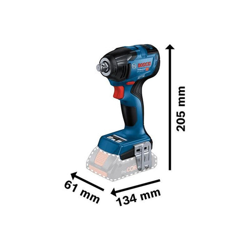 Bosch GDS 18V-210 C Professional 1/2in Impact Wrench 18V Bare Unit Bosch - RockBottom Northampton
