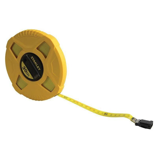 Stanley® Hand Tools Closed Case Fibreglass Long Tape 30m (Width 13mm) STANLEY® Hand Tools - RockBottom Nothampton