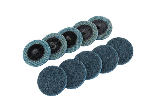 Draper Polycarbide Abrasive Pads, 50mm, Fine (Pack of 10) 75622 Draper - Town Tools 