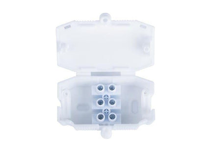 Dencon 3 Pole Connector Box 10A White Dencon - RockBottom Northampton