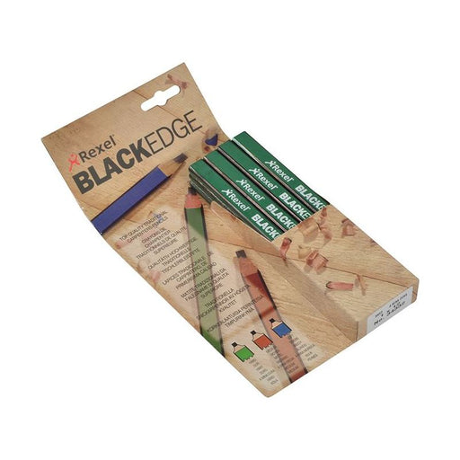 Blackedge Carpenter's Pencils - Green / Hard (Card 12) Blackedge - RockBottom Northampton
