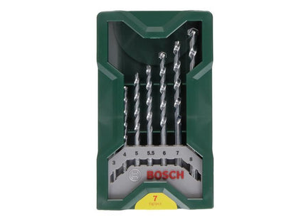 Bosch Powertool Accessories Mini-X-Line Masonry Drill Bit Set, 7 Piece Bosch Powertool Accessories - RockBottom Northampton