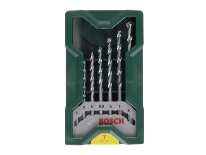 Bosch Powertool Accessories Mini-X-Line Masonry Drill Bit Set, 7 Piece Bosch Powertool Accessories - RockBottom Northampton