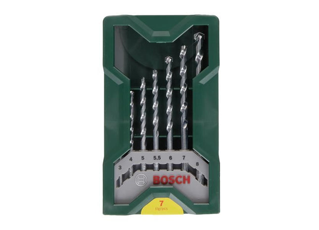 Bosch Powertool Accessories Mini-X-Line Masonry Drill Bit Set, 7 Piece Bosch Powertool Accessories - RockBottom Northampton