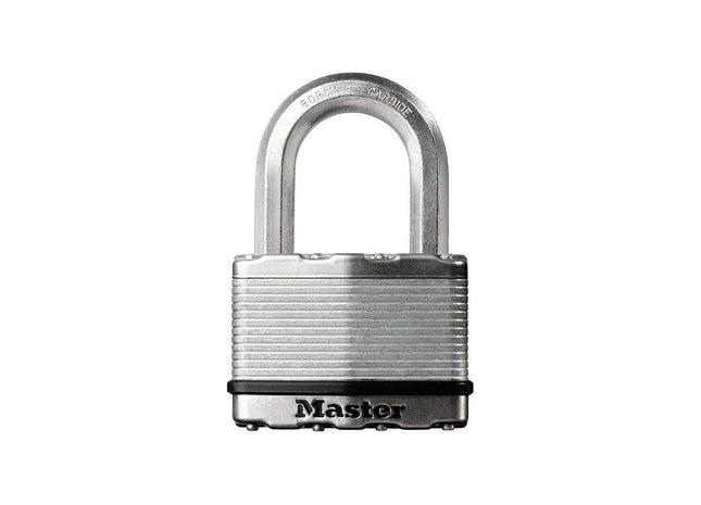 Master Lock Excell™ Laminated Steel 50mm Padlock 4-Pin - 25mm Shackle Master Lock - RockBottom Northampton
