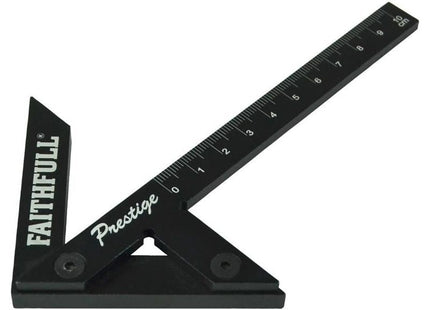 Faithfull Prestige Centre Finder Gauge Black Aluminium 100mm Faithfull - RockBottom Northampton