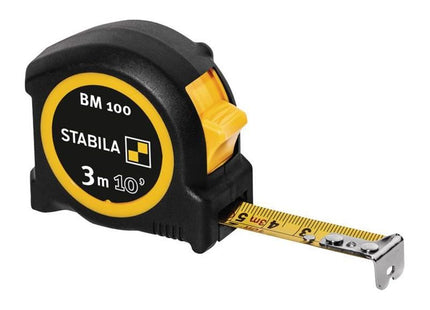 Stabila BM 100 Compact Pocket Tape 3m/10ft (Width 19mm) Stabila - RockBottom Nothampton