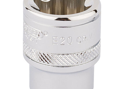 Draper TX-STAR Socket, 3/8" Sq. Dr., E20 34265 Draper - Town Tools 