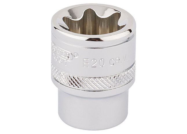 Draper TX-STAR Socket, 3/8" Sq. Dr., E20 34265 Draper - Town Tools 
