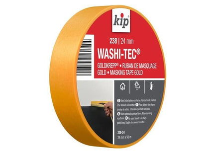 Kip® 238 Premium WASHI-TEC® Masking Tape 24mm x 50m KIP® - RockBottom Northampton