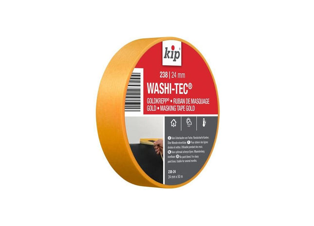 Kip® 238 Premium WASHI-TEC® Masking Tape 24mm x 50m KIP® - RockBottom Northampton