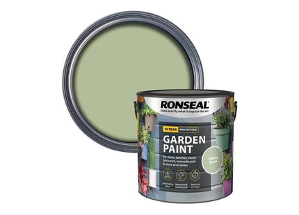 Ronseal Garden Paint Sapling Green 2.5 litre Ronseal - RockBottom Nothampton