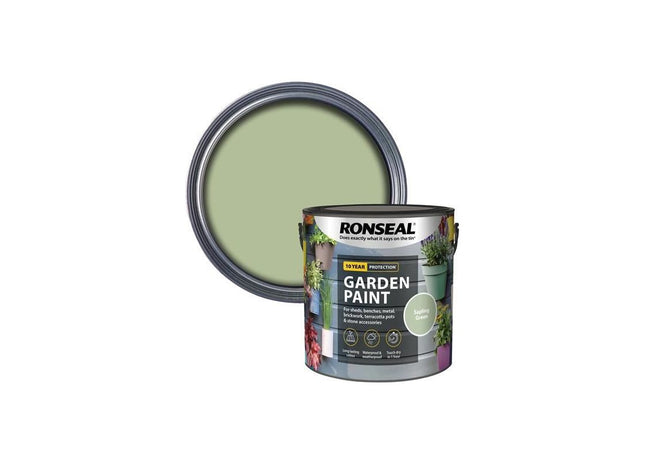 Ronseal Garden Paint Sapling Green 2.5 litre Ronseal - RockBottom Nothampton