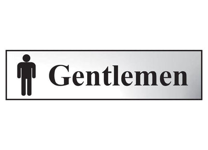 Scan Gentlemen - Polished Chrome Effect 200 x 50mm Scan - RockBottom Nothampton