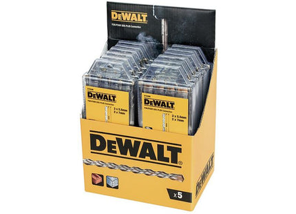 Dewalt Power Tools DT9398 SDS Plus Drill Bit Set, 5 Piece Display of 12 DeWALT Power Tools - RockBottom Northampton