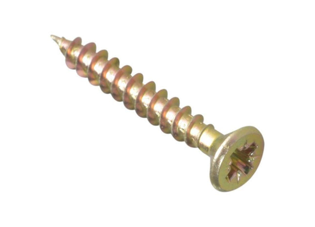 Forgefix Multi-Purpose Pozi Compatible Screw CSK ST ZYP 4.5 x 30mm Box 200 ForgeFix - RockBottom Northampton