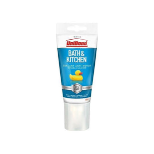 Unibond Healthy Kitchen & Bathroom Anti Mould Sealant White Tube 147g UniBond - RockBottom Northampton