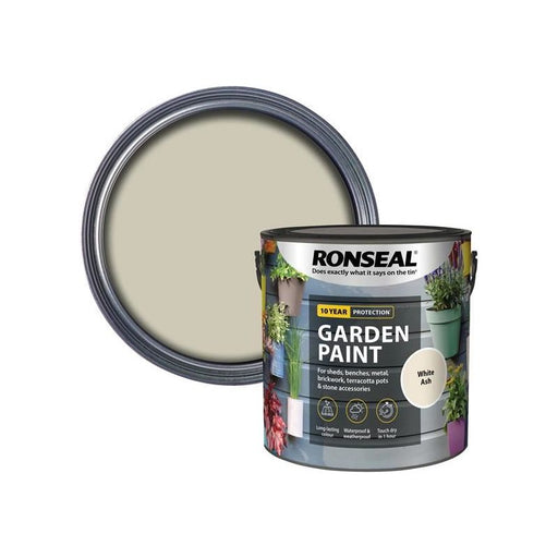 Ronseal Garden Paint White Ash 2.5 litre Ronseal - RockBottom Nothampton