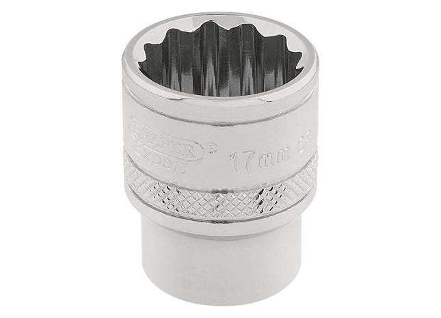 Draper HI-TORQ 12 Point Socket, 3/8" Sq. Dr., 17mm 32781 Draper - Town Tools 