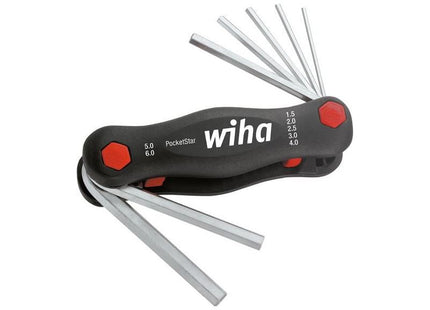 Wiha PocketStar Hex Key Set, 7 Piece (1.5-6mm) Wiha - RockBottom Northampton