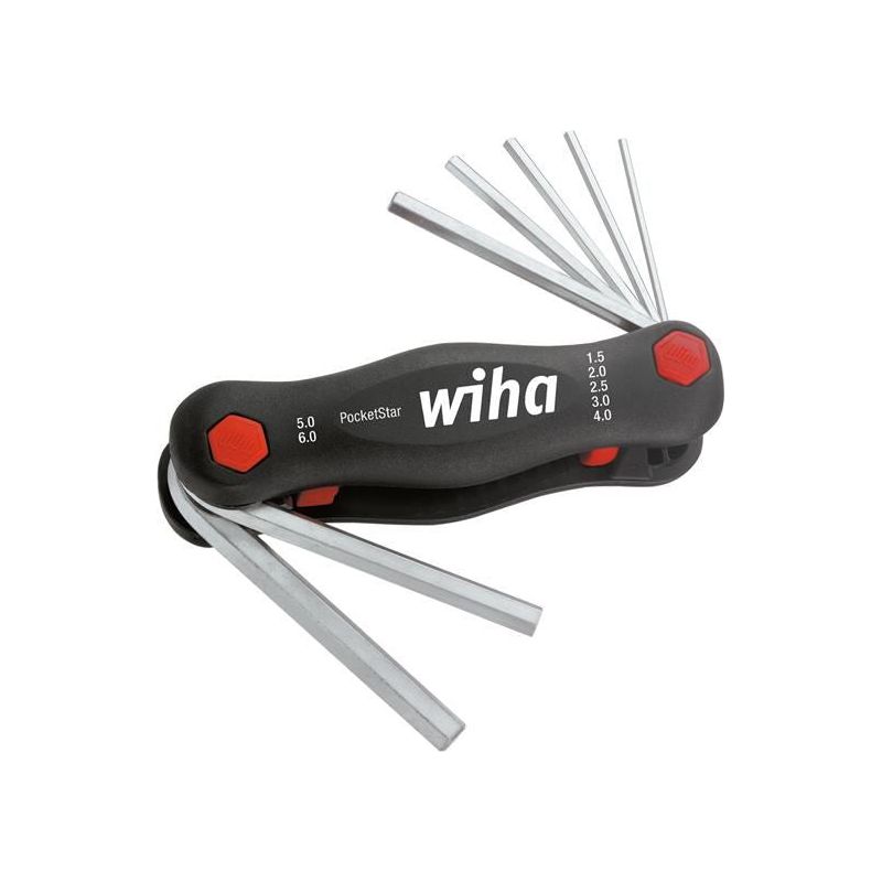 Wiha PocketStar Hex Key Set, 7 Piece (1.5-6mm) Wiha - RockBottom Northampton