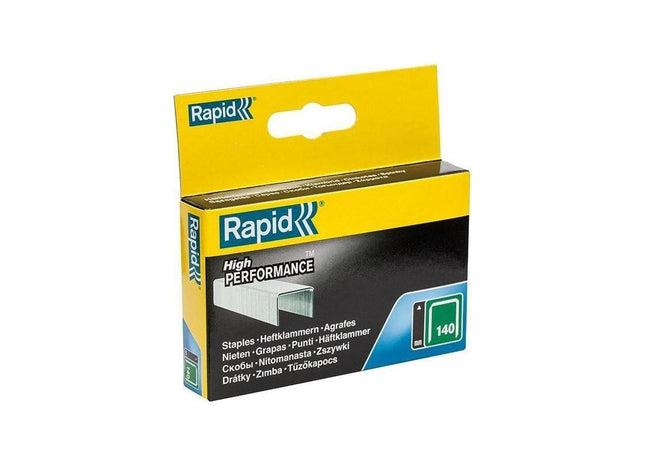 Rapid 140/10 10mm Galvanised Staples (Box 2000) Rapid - RockBottom Nothampton