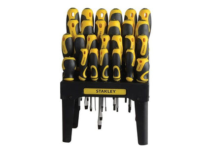 Stanley® Hand Tools 062142 Screwdriver Set in Rack, 26 Piece STANLEY® Hand Tools - RockBottom Nothampton