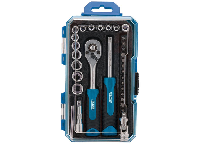 Draper Socket Set, 1/4" Sq. Dr. (35 Piece) 04777 Draper - Town Tools 