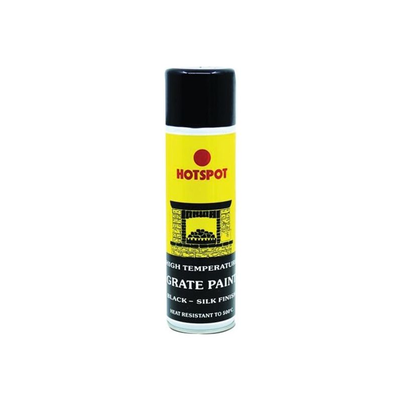 Hotspot Spray Grate Paint Silk Black 450ml Hotspot - RockBottom Northampton