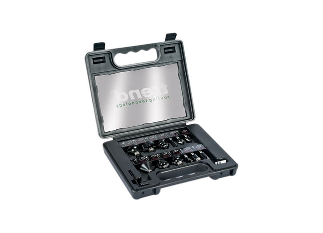 Trend SS8TC 1/4in TCT Router Bit Starter Set, 12 Piece Trend - RockBottom Northampton