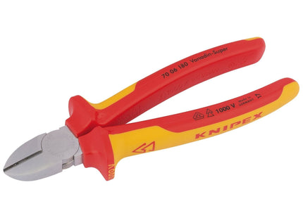Draper Knipex 70 06 180SB Diagonal Side Cutter, 180mm 18451 Draper - Town Tools 