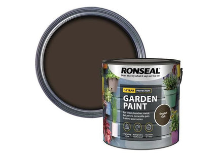 Ronseal Garden Paint English Oak 2.5 litre Ronseal - RockBottom Nothampton