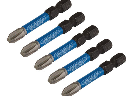 Draper Expert Cross Slot/PH Type Impact Screwdriver Bits, No.3 x 50mm, 1/4" Hex Draper - Town Tools 