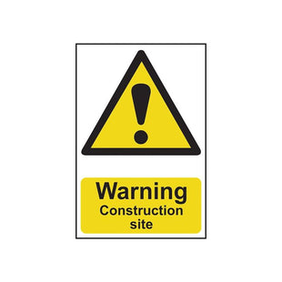 Scan Warning Construction Site - PVC Sign 200 x 300mm Scan - RockBottom Nothampton