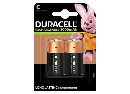 Duracell C Cell 3000Mah Rechargeable Batteries (Pack 2) Duracell - RockBottom Northampton