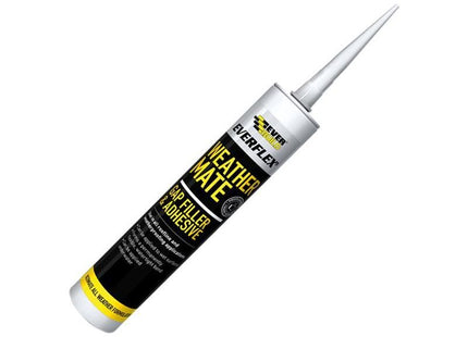Everbuild Sika Weather Mate Multi-Use Gap Filler & Adhesive White 295ml Everbuild Sika - RockBottom Northamptin