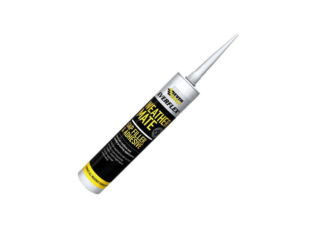 Everbuild Sika Weather Mate Multi-Use Gap Filler & Adhesive White 295ml Everbuild Sika - RockBottom Northamptin