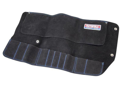 Faithfull 10 Pocket Leather Tool Roll Faithfull - RockBottom Northampton