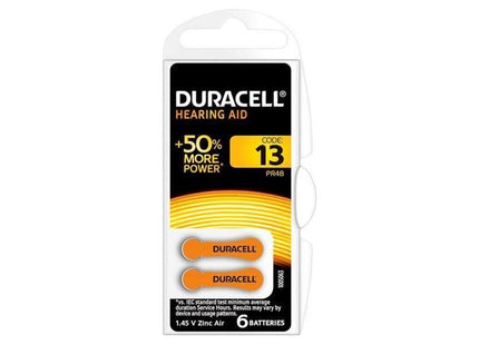 Duracell Specialty Hearing Aid Batteries Size 13 (6 Pack) Duracell - RockBottom Northampton
