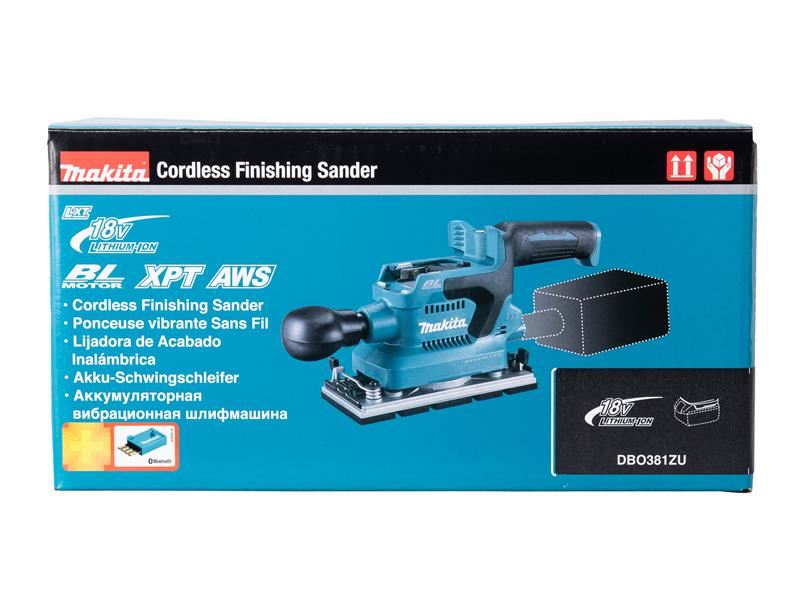 Makita DBO381ZU LXT Finishing Sander 18V Bare Unit Makita - RockBottom Northampton 