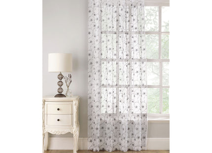 Belle Voile Panel 229cm Grey