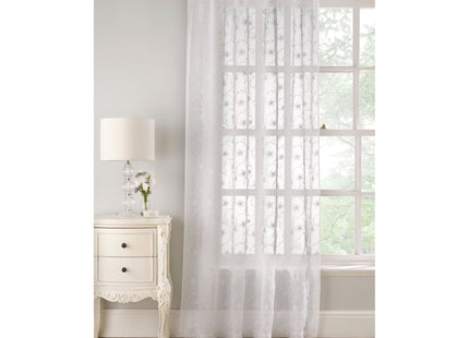 Belle Voile Panel 122cm White